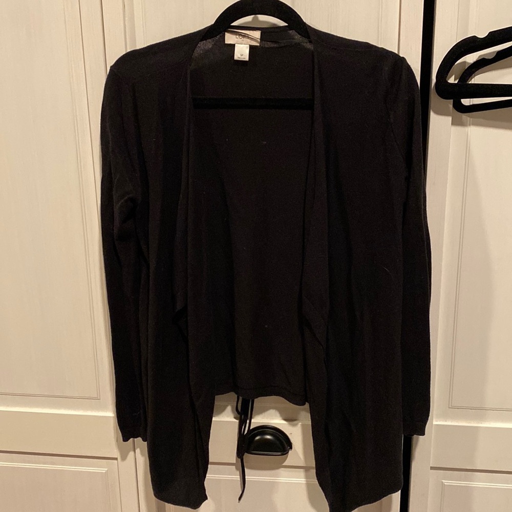 Loft Petite black cardigan